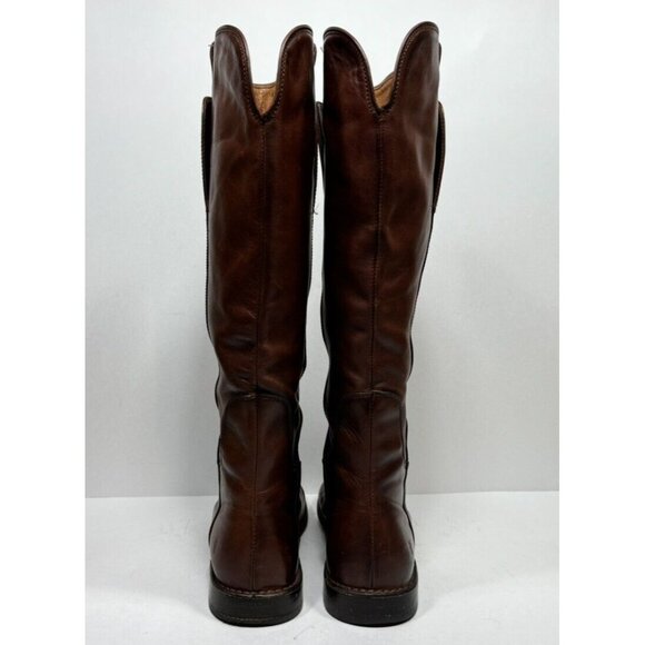 Frye Paige Tall Riding Boots Brown Leather Women’s Size 9 B 3476530 RDD - Picture 4 of 9